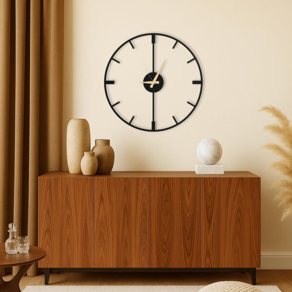 Clockline Minimalist - Modern Round Wall Clock