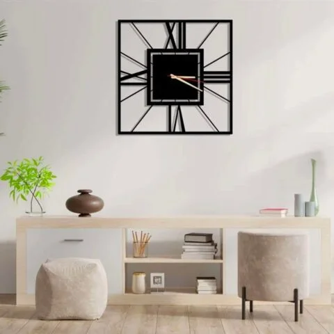 Roman Double Layer - Unique Modern Square Wall Clock