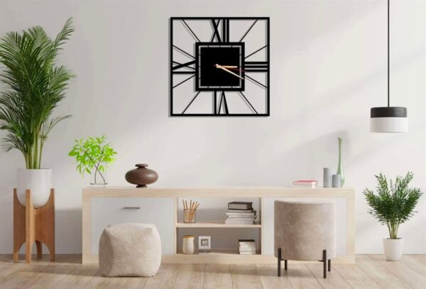 Roman Double Layer - Unique Modern Square Wall Clock