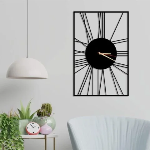 Sunburst Roman Oval - Rectangle Wall Clock Decor