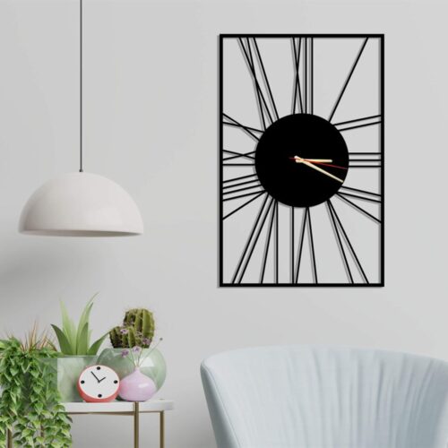 Sunburst Roman Oval - Rectangle Wall Clock Decor
