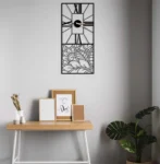 Floral Accent Roman - Rectangle Wall Clock Decor