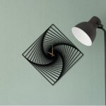 Spiral Illusion - Unique Modern Square Wall Clock