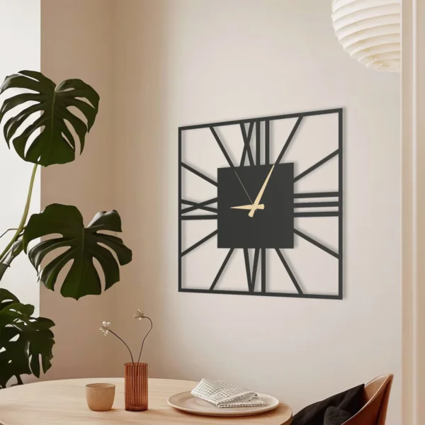 Roman Square Classic - Unique Modern Square Wall Clock