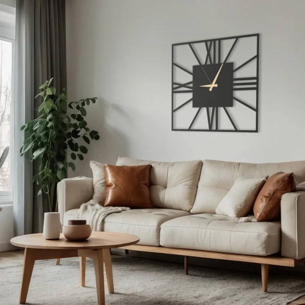 Roman Square Classic - Unique Modern Square Wall Clock