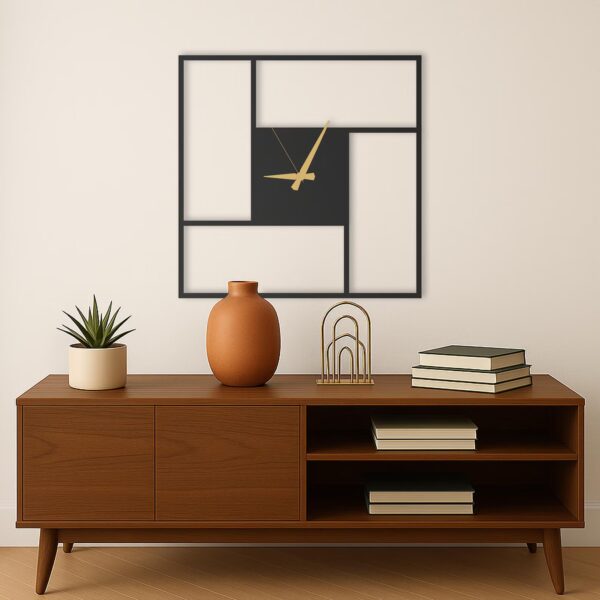 Contemporary Minimalist Frame - Unique Modern Square Wall Clock