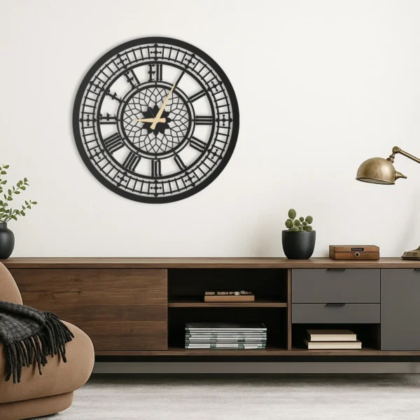 Big Ben Large Unique Wall Clock - Modern Round Wall Clock