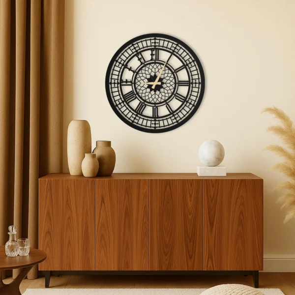Big Ben Large Unique Wall Clock - Modern Round Wall Clock