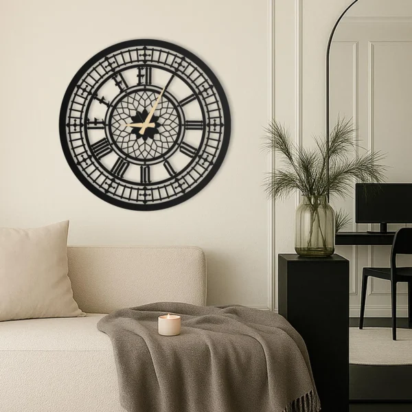 Big Ben Large Unique Wall Clock - Modern Round Wall Clock