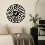 Maze Large Unique Clock - Modern Round Wall Clock