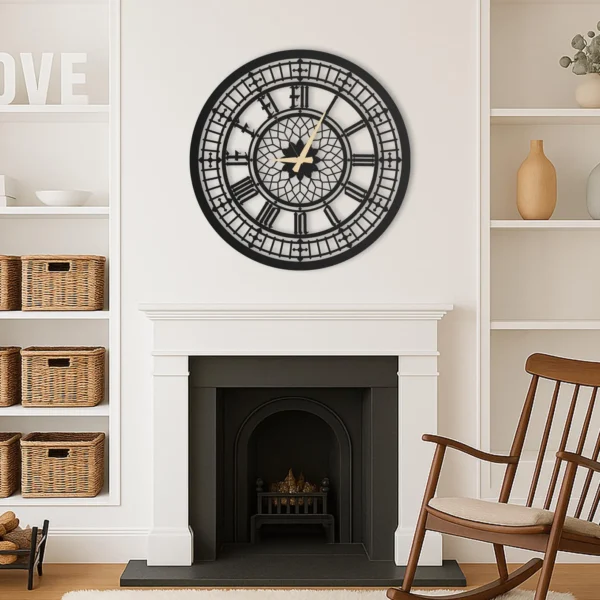 Big Ben Large Unique Wall Clock - Modern Round Wall Clock